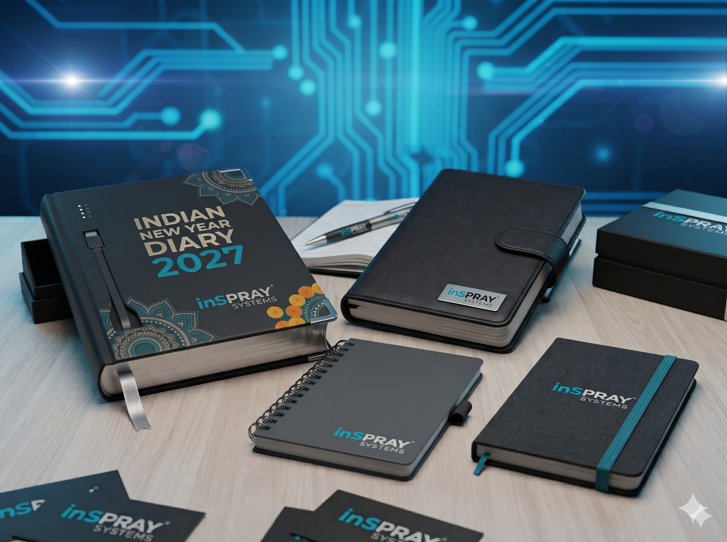 Premium executive diary options for corporate gifts and New Year branding