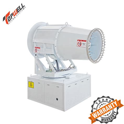 Fog cannon machine with 50 meter throw distance
